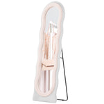 Irregular Mirror Full Length Free Standing Leaning or Wall | One Size | Pink