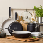 KitchenAid Cookware Coloured Aluminium Wok, Pfas Free, 28cm, Matt Black