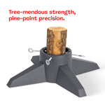 Grey Christmas Tree Stand By Christmas Village Adjustable Screws 1l Reservoir