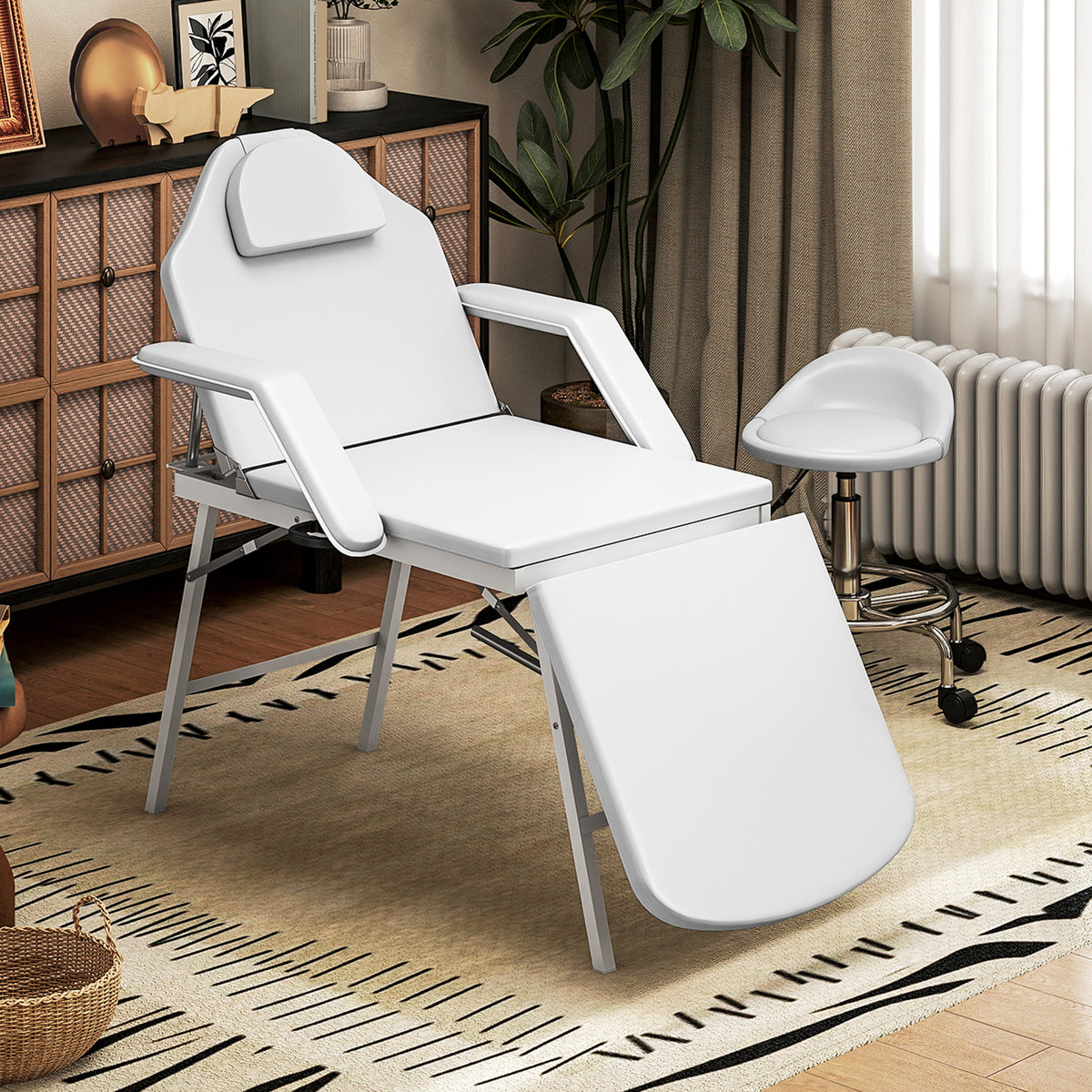 HOMCOM Adjustable Massage Table For Spa