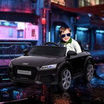 12v Battery Licensed Audi Tt Rs Ride-on Car W/ Remote, Headlight | Black