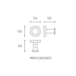 Towel Hook, Robe Hook Coat Hook Brushed Black Pvd Architect S+ Collection