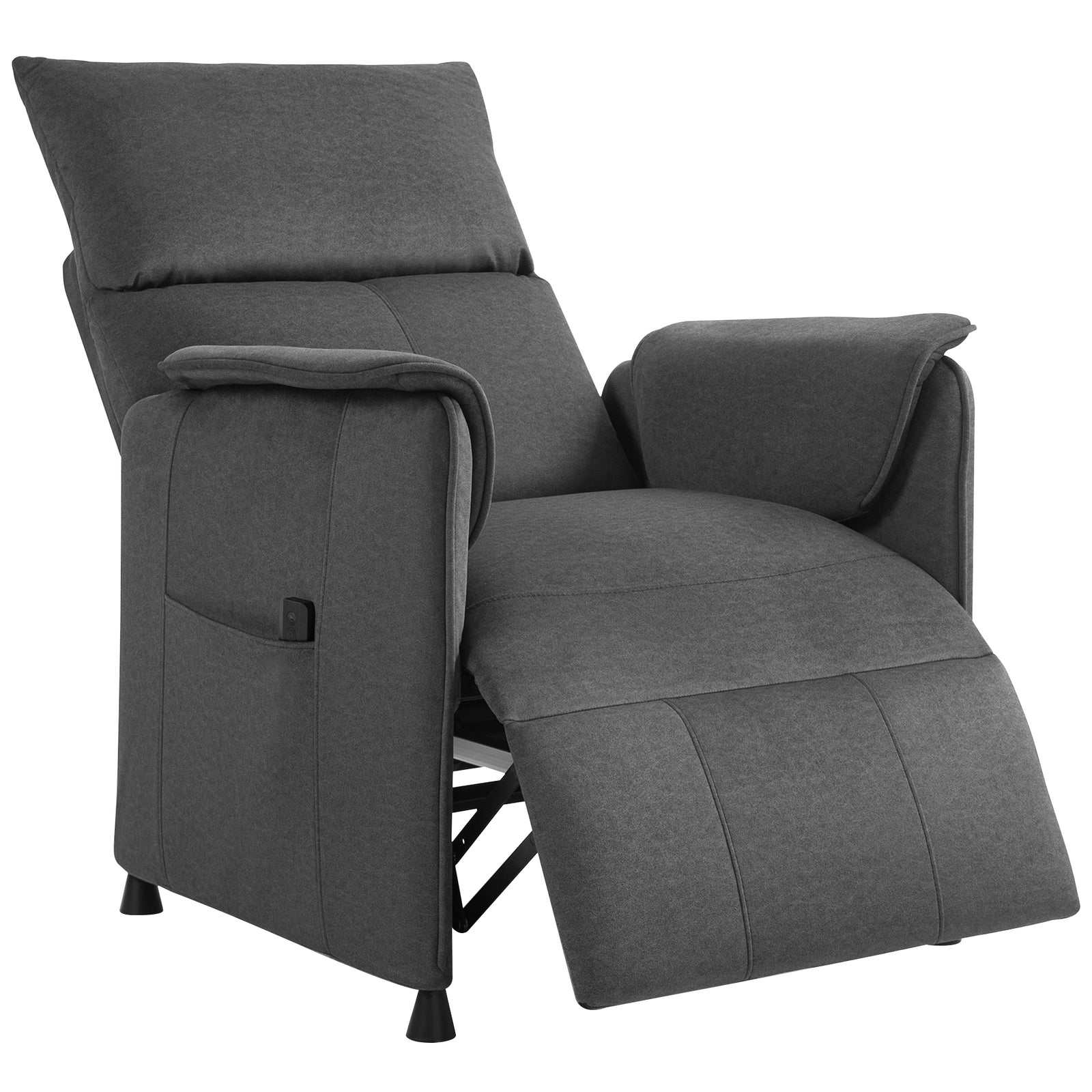 Electric Reclining Chair W/ Remote, Power Recliner For Elderly | Black
