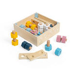 Crate Of 20 Wooden Nuts And Bolts
