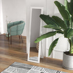 Full Length Mirror Farmhouse Wall Mirror Hanging | One Size | White