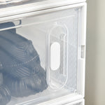 8pcs Clear Plastic Shoe Storage Box For Uk/eu Size 8.5/43