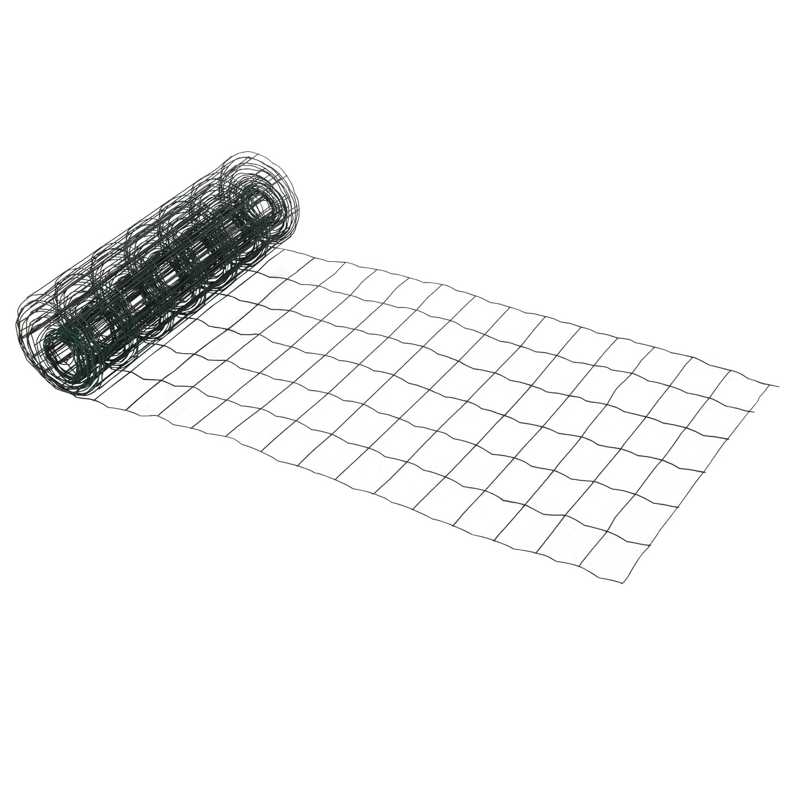 Pawhut 0.6mx10m Chicken Wire Mesh Rabbit Poultry Animal Fence Pvc Coated Netting