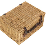 Wicker Buff 40cm Picnic Basket | Brown