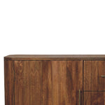 Montara Sideboard – Solid Wood, Golden Teak Finish, 3 Drawers & 2 Cabinets