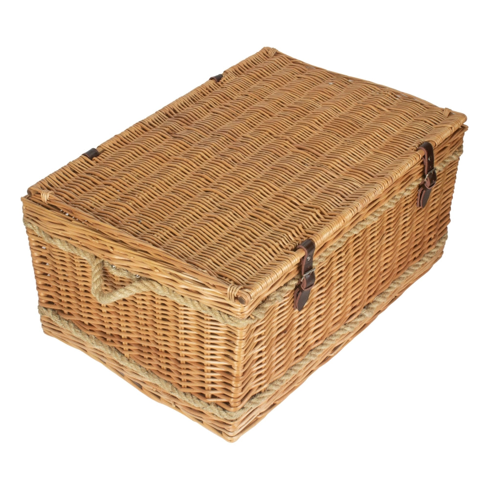 Wicker 72cm Rope Handled Trunk Picnic Basket | Brown