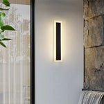 Outdoor Wall Led Light Ip65 Waterproof Long Wall Sconce For Exterior Lighting | Small | Black & White