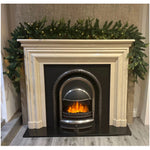 270cm Premium Mixed Branch Pre-lit Green Christmas Garland - With Timer