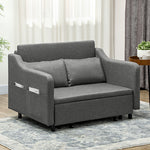 Pull Out Sofa Bed, Fabric 2 Seater Sofa Couch Living Room