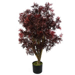 120cm Red Aralia Tree Artificial Uv Resistant Outdoor