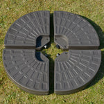 4pc Parasol Base, Up To 100kg, Sand/water Fillable