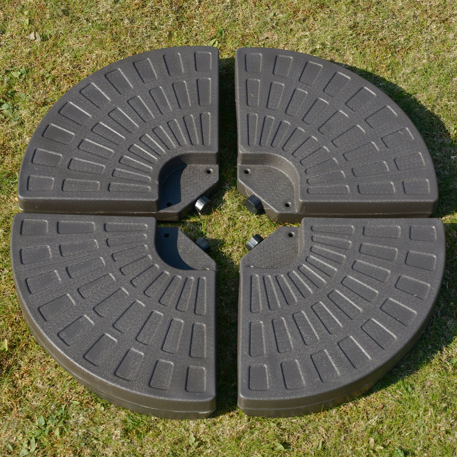4pc Parasol Base, Up To 100kg, Sand/water Fillable