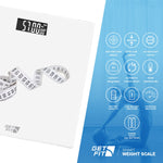 Digital Weighing Bathroom Scale Lcd Display, Automatic On/off | White
