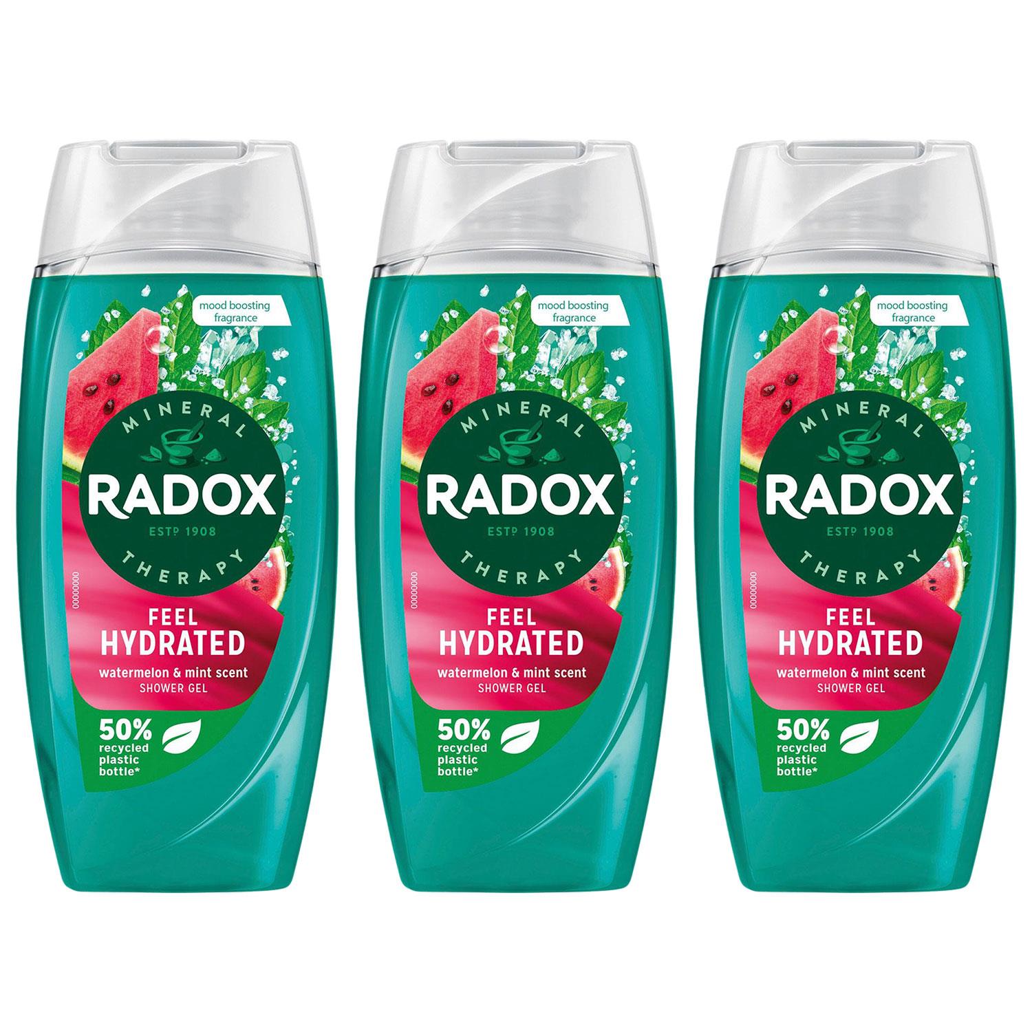 Mineral Therapy Shower Gel Feel Hydrated W/ Watermelon&mint Scent, 3x225ml | 3 | Green