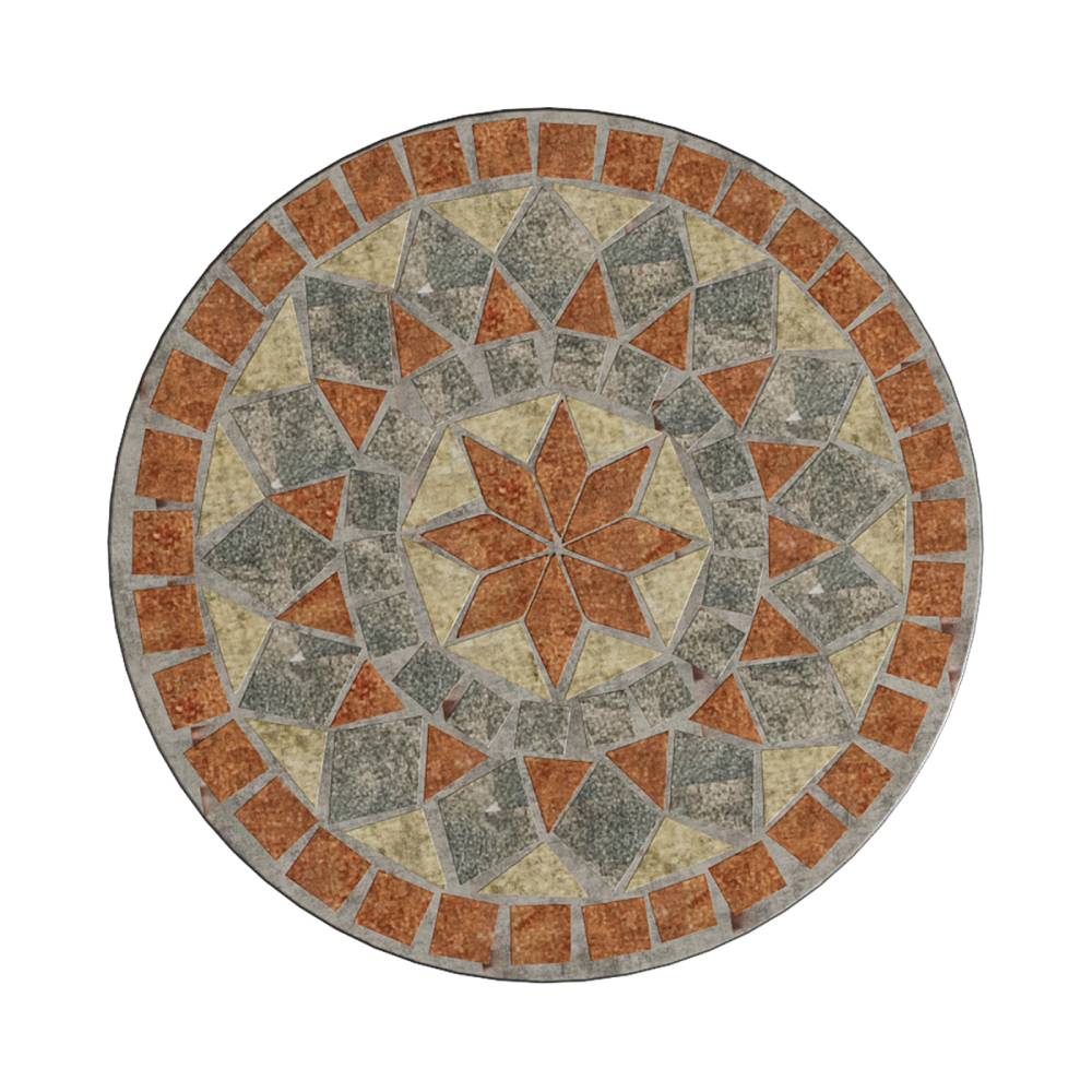 35cm Dia X 54cm H Outdoor Mosaic Accent Side Table Plant Stand | Multi Colour