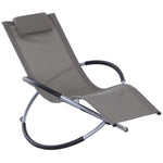 Outdoor Orbital Lounger Rock Chair With Pillow