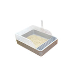 Open Cat Litter Box Easy Cleaning Indoor,includes Scoop