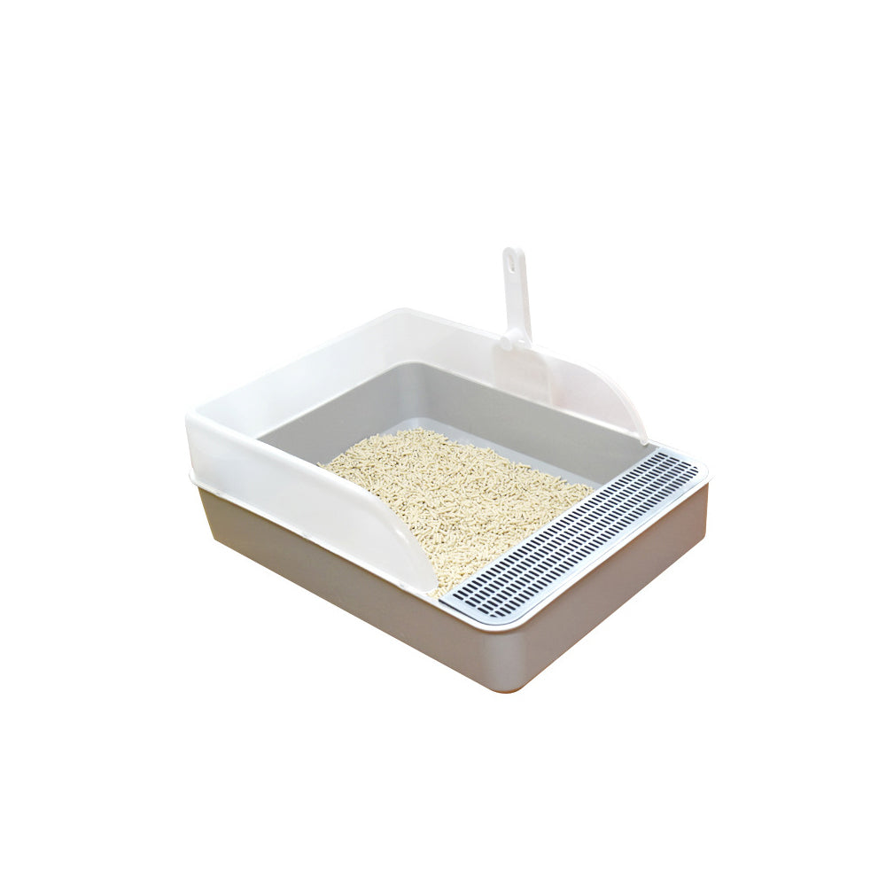 Open Cat Litter Box Easy Cleaning Indoor,includes Scoop