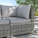 Pe Rattan Wicker Corner Sofa Garden Single Sofa Chair