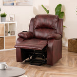 Northfield Dual Motor Massage Heat Riser Recliner Chair | Burgundy