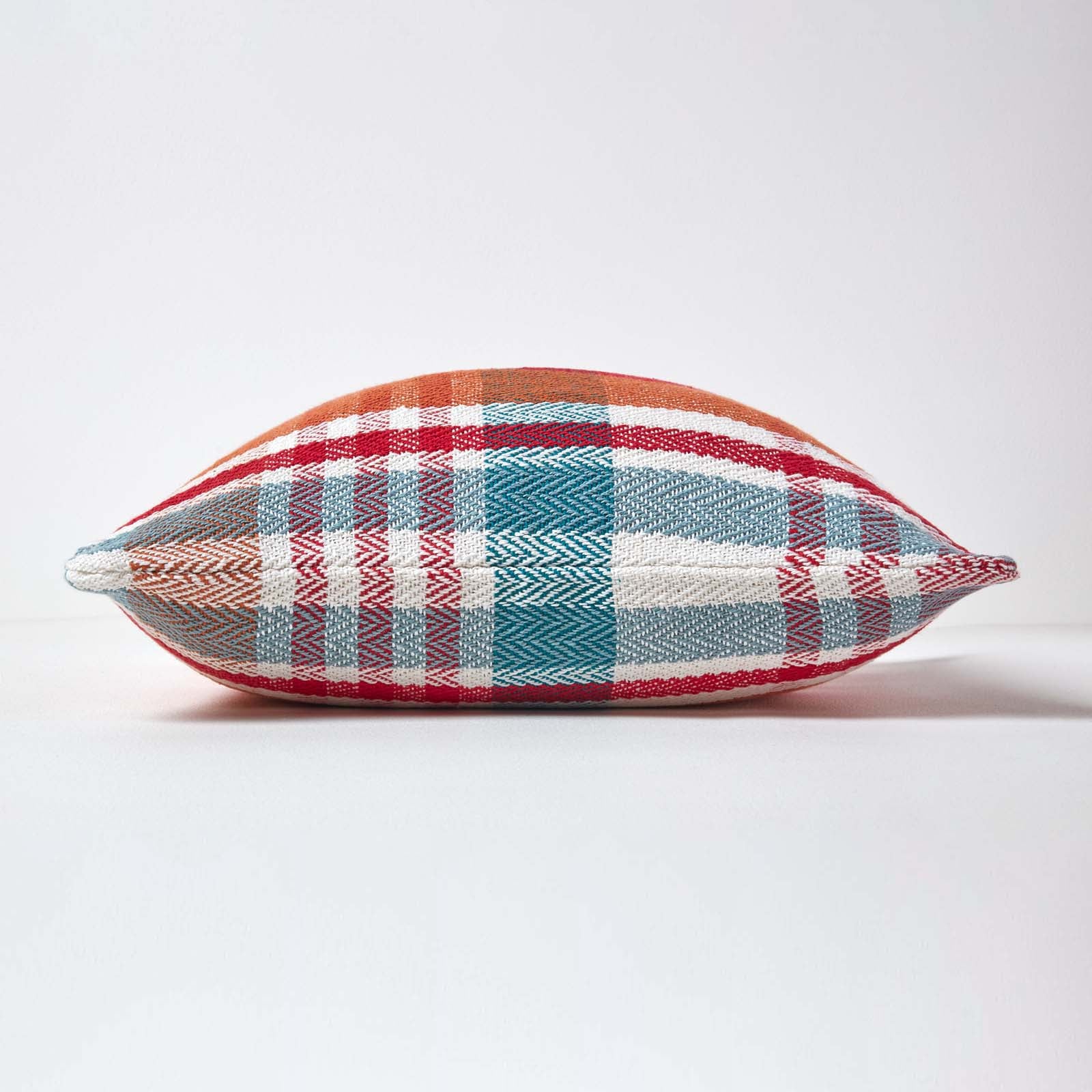 Tartan Cotton Falun Cushion Cover | 60cm x 60cm | Red