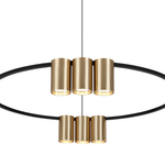 Pendant Light (circle) Genesis 10xgu10 | Black & Gold