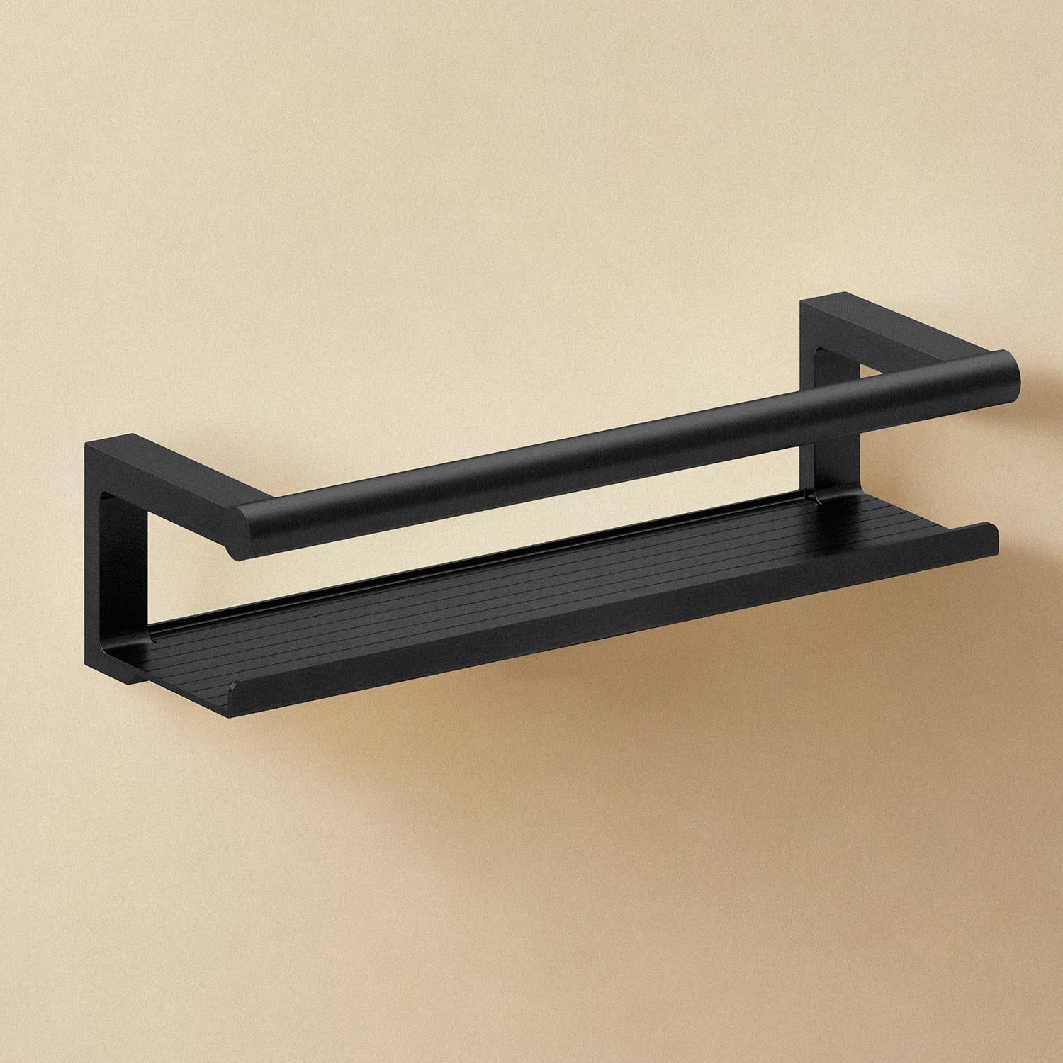 Bathroom Shelf, Organizer, Brushed Black Pvd , Architect S+ Collection