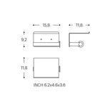 Paper Holder With Cover Matt Stainless Steel Architect Sp