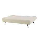 Fluffy Boucle Click-clack Sofa Bed - 2 Seater