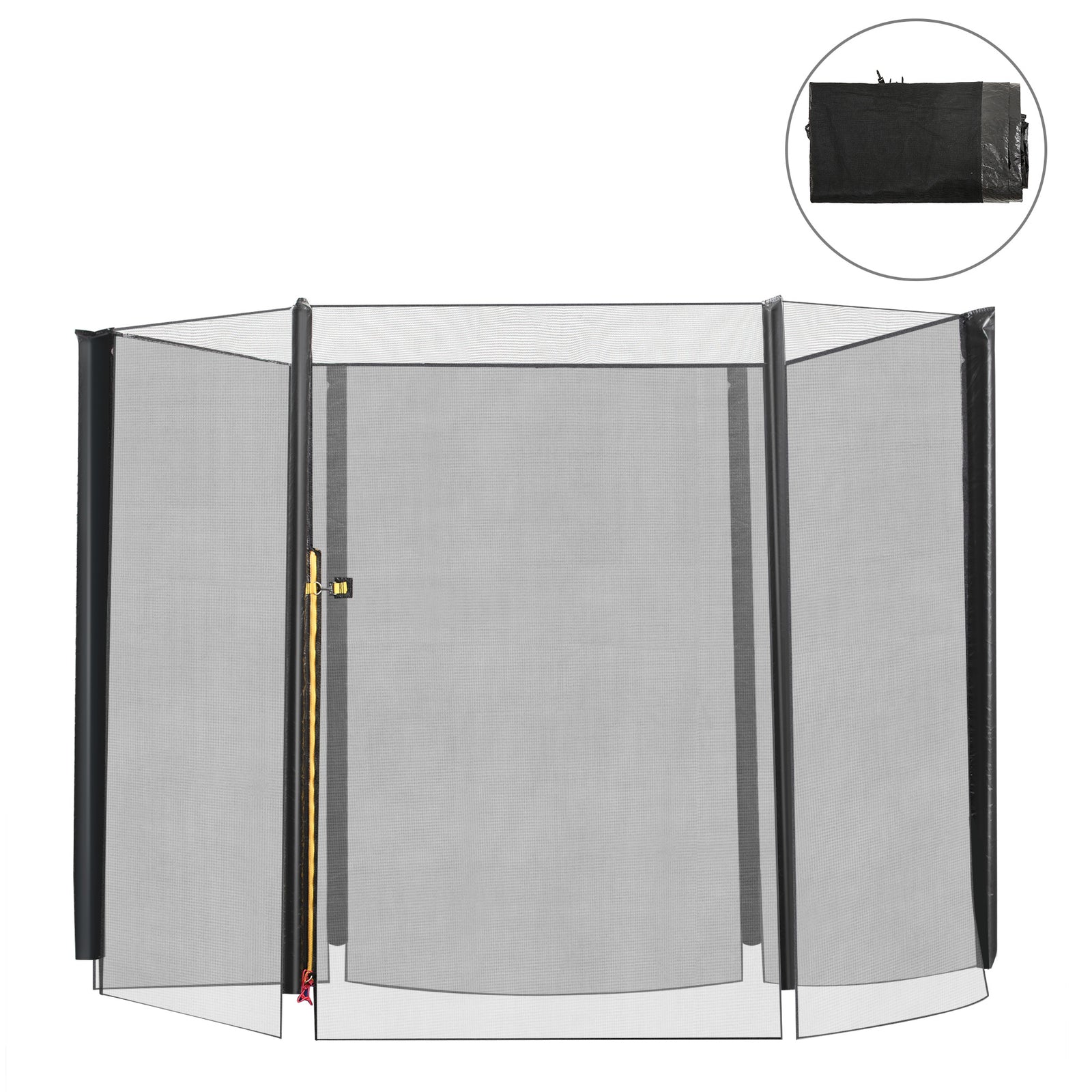 Trampoline Safety Pads, Net, Cover, Ladder - 244cm | Black