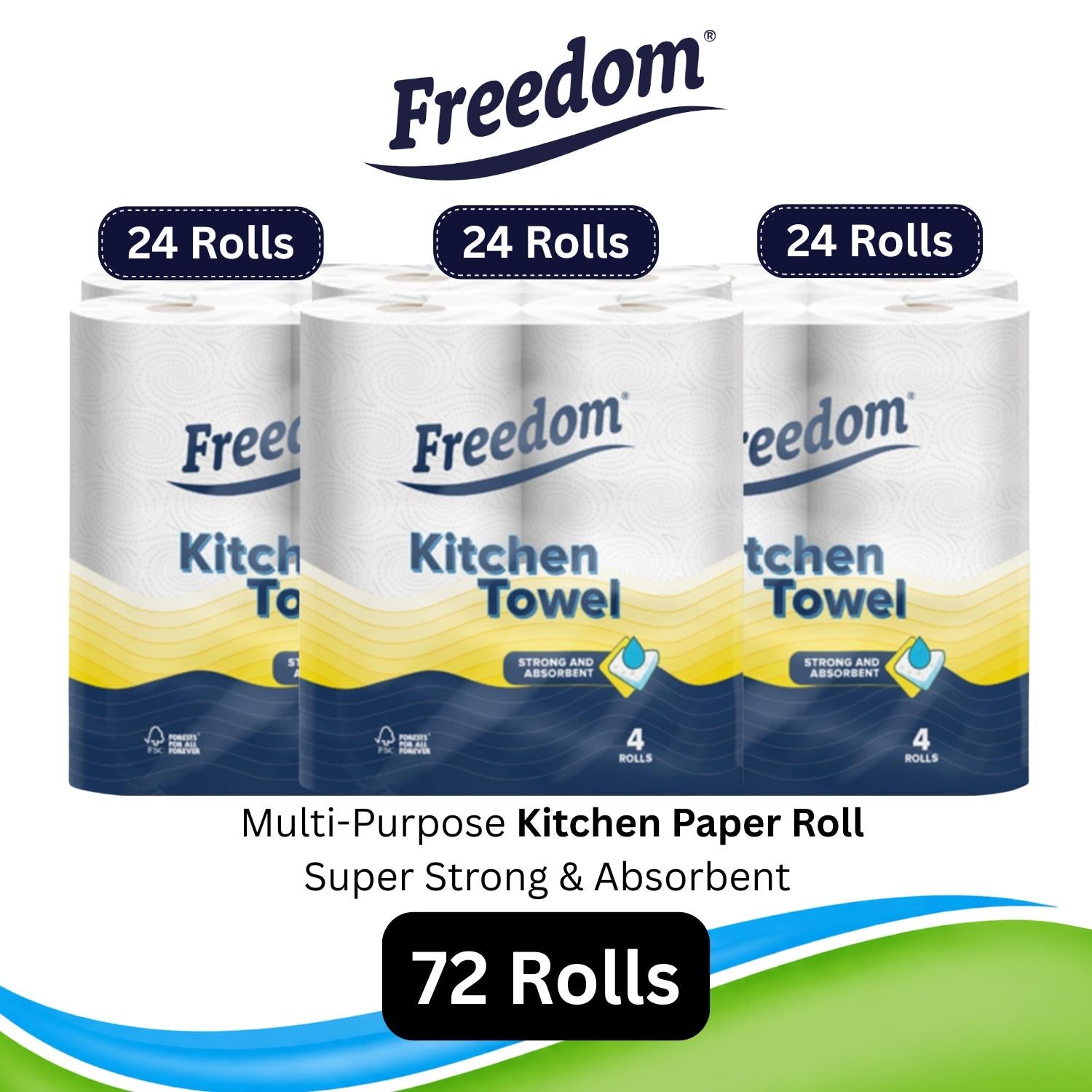 Rhino Kitchen Paper Towels | 72 Rolls