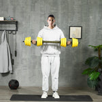 2 In 1 Barbell & Dumbbell Set | 30kg | Yellow