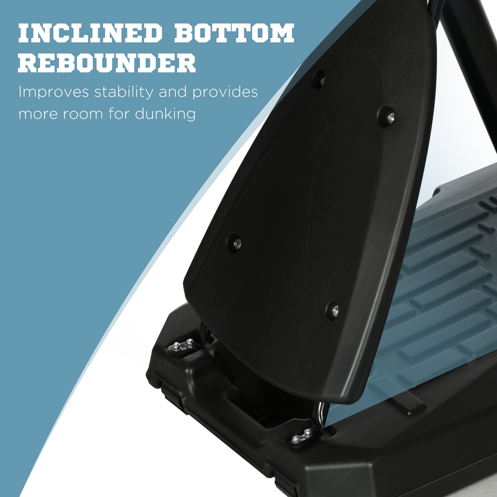Adjustable Portable Basketball Hoop And Stand With Wheels | Black