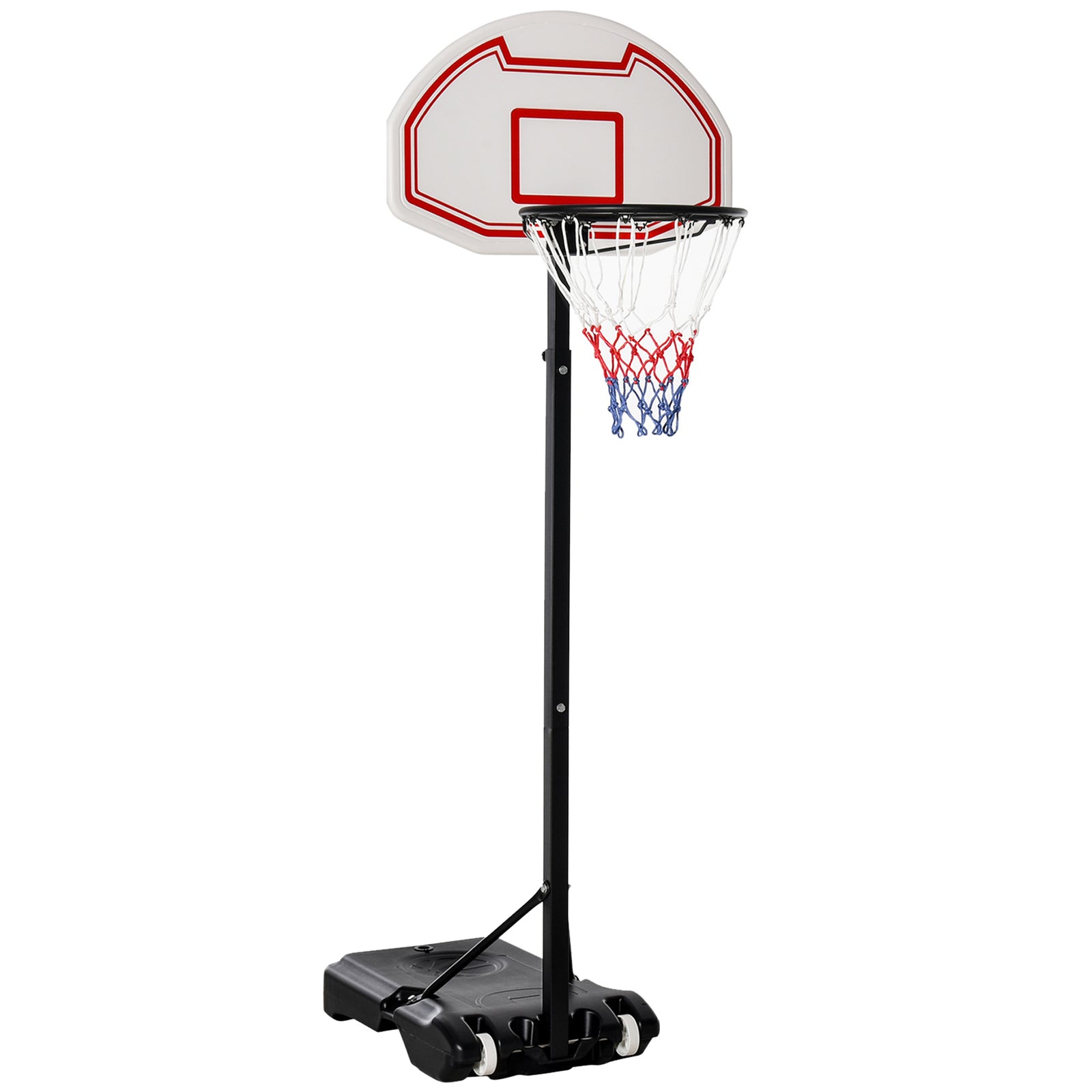 155-210cm Adjustable Basketball Stand | White