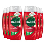 Mineral Therapy Shower Gel Feel Ready W/ Pomegranate&apple Scent, 225ml, 6pk | 6 | Red