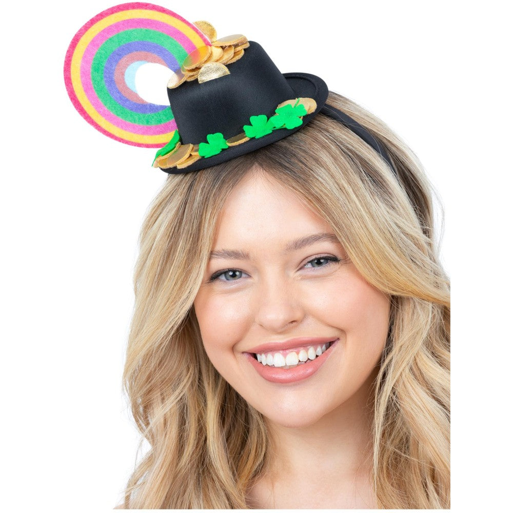 Smiffys Rainbow Pot O'gold Mini Hat