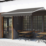 3x2m Manual Window Awning W/ Hand Crank | Gray