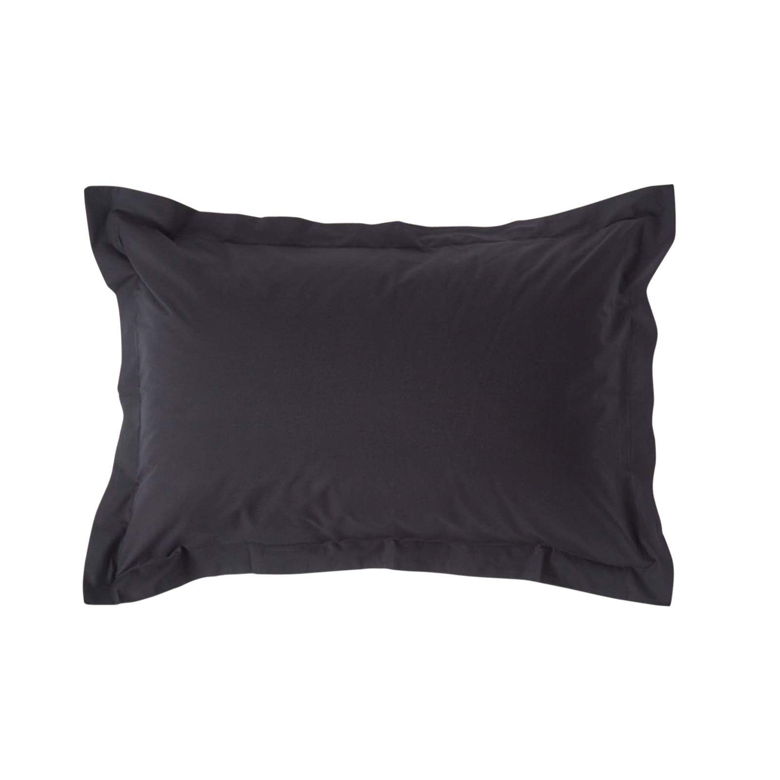Egyptian Cotton Oxford Pillowcase 200 Tc | 48 x 74cm | Black