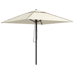 Outdoor Parasol W/ Vent And Piping | Beige