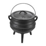 1.2l/2l Cast Iron Cauldron With Lid | Large