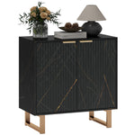 Sideboard Buffet Cabinet With 2 Doors And Adjustable Shelves | One Size | Black
