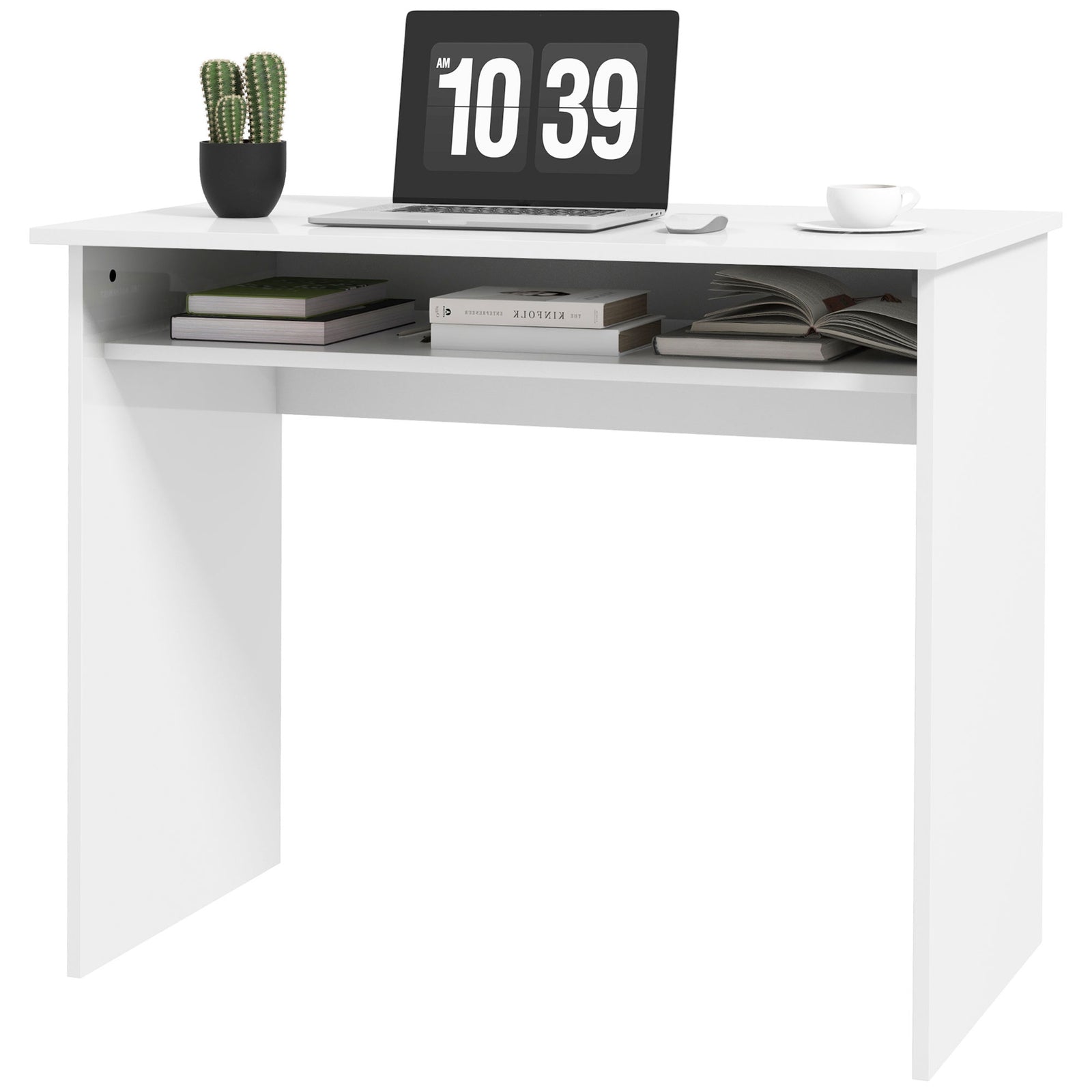Writing Computer Desk Workstation Pb Home Office Table | White