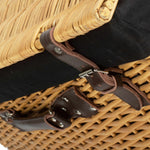 Wicker Buff 60cm Picnic Basket | Black