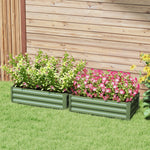 Raised Beds For Garden, 100x60x30cm, Green | Green