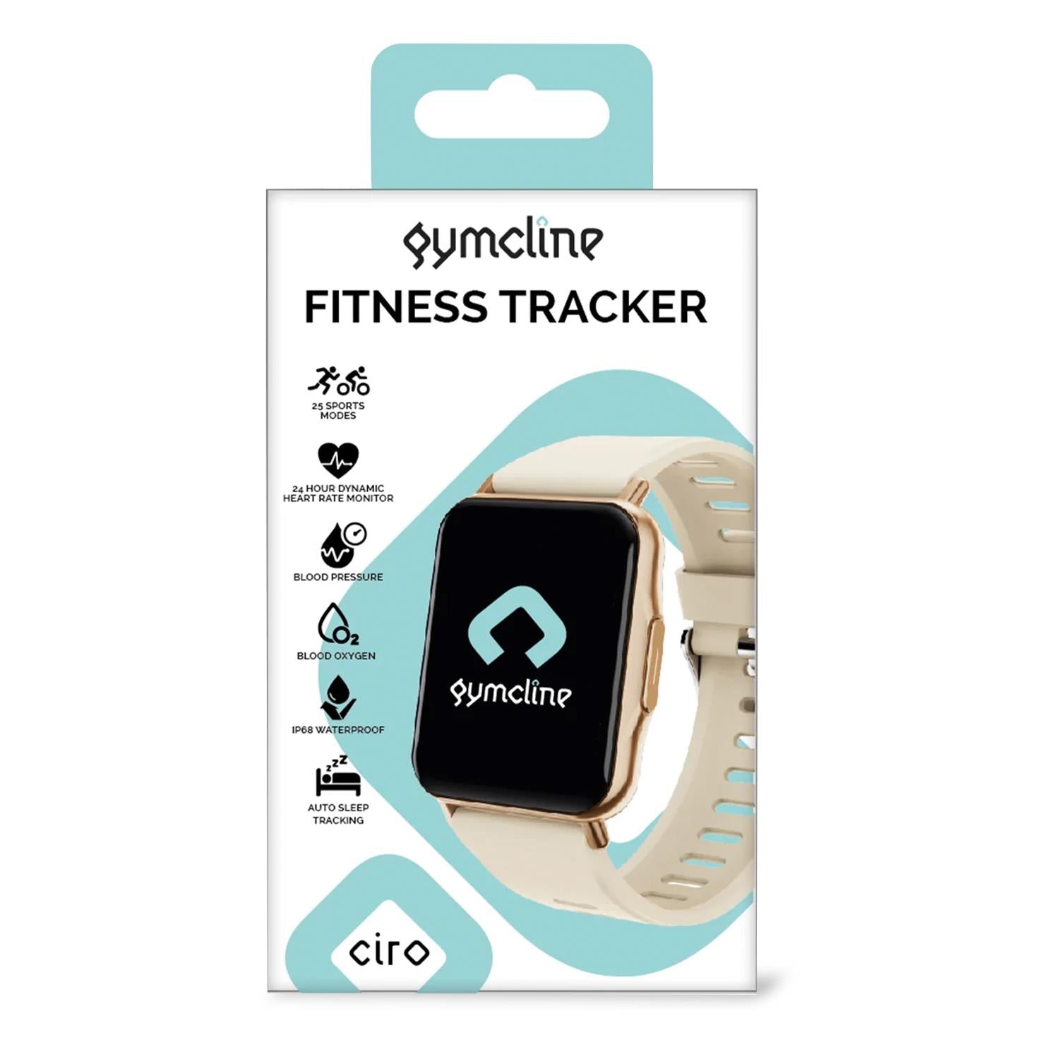 Ciro Fitness Tracker W/ 25 Sports Modes & Ip68 Water Protection | Cream