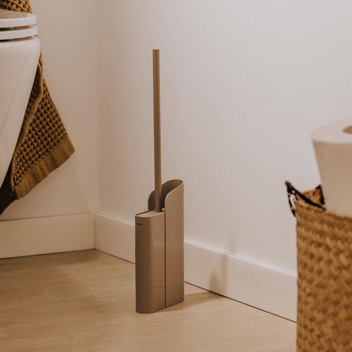 Silicone Toilet Brush Floor Or Self-adhesive Flat Collection | Copper